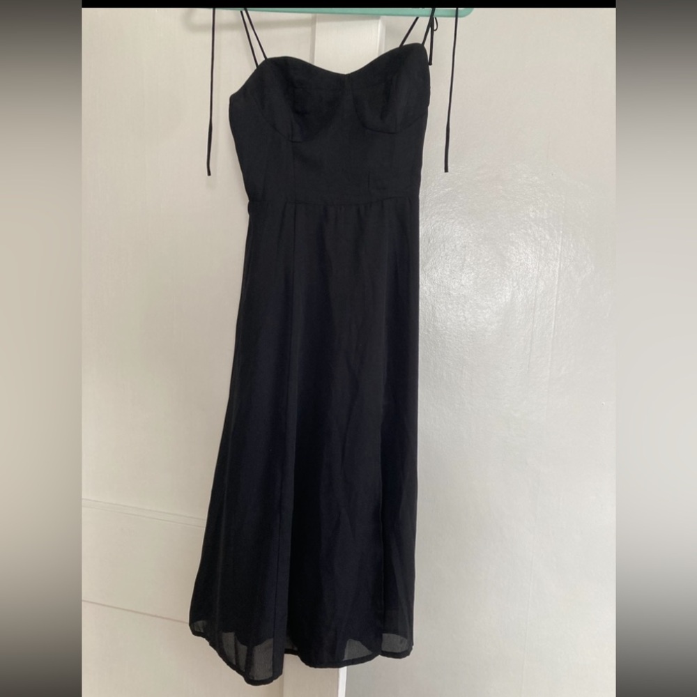 Classic Black Slip Dress - Women